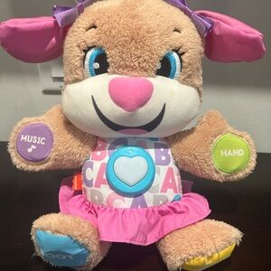 Fisher Price Interactive Plush Puppy Toy with Music & Lights Excellent Condition